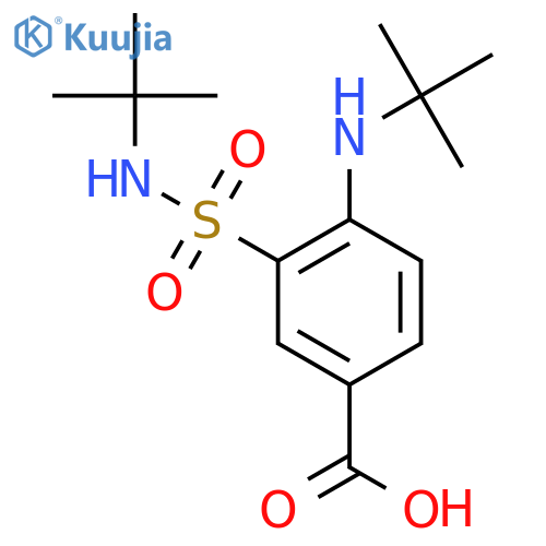 4-(tert-butylamino)-3-(tert-butylsulfamoyl)benzoic acid structure