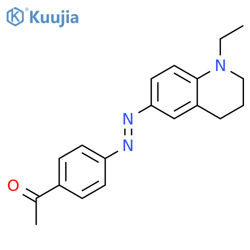 Ethanone, 1-[4-[(1-ethyl-1,2,3,4-tetrahydro-6-quinolinyl)azo]phenyl]- structure