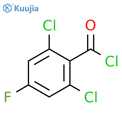 2,6-dichloro-4-fluorobenzoyl chloride structure