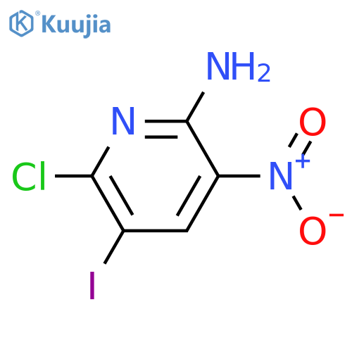 6-Chloro-5-iodo-3-nitropyridin-2-amine structure