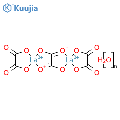 Lanthanum(III) oxalate hydrate structure