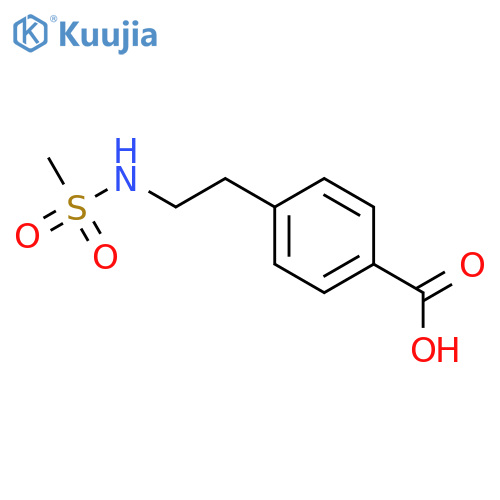 4-(2-Methanesulfonamidoethyl)benzoic Acid structure