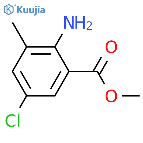 Methyl 2-amino-5-chloro-3-methylbenzoate structure