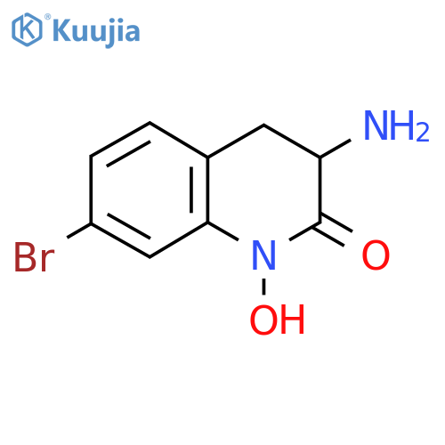 3-Amino-7-bromo-1-hydroxy-1,2,3,4-tetrahydroquinolin-2-one structure