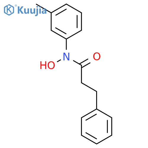 Benzenepropanamide, N-hydroxy-N-(3-methylphenyl)- structure