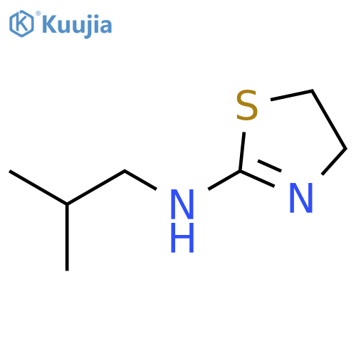 N-(2-methylpropyl)-4,5-dihydro-1,3-thiazol-2-amine structure