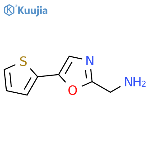 5-(thiophen-2-yl)-1,3-oxazol-2-ylmethanamine structure