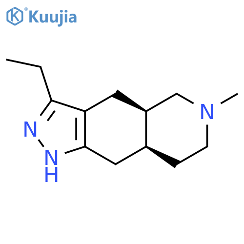 1H-Pyrazolo[3,4-g]isoquinoline,3-ethyl-4,4a,5,6,7,8,8a,9-octahydro-6-methyl-, (4aR,8aS)-rel- structure