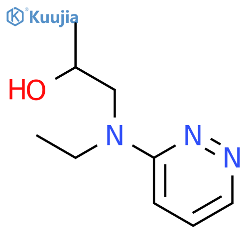 2-Propanol, 1-(ethyl-3-pyridazinylamino)- structure