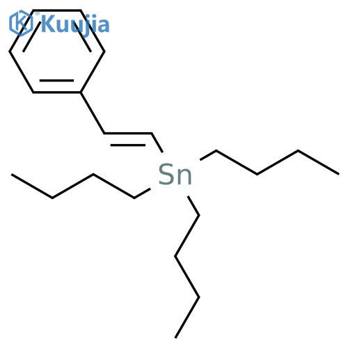 Tributyl(phenylethenyl)tin structure