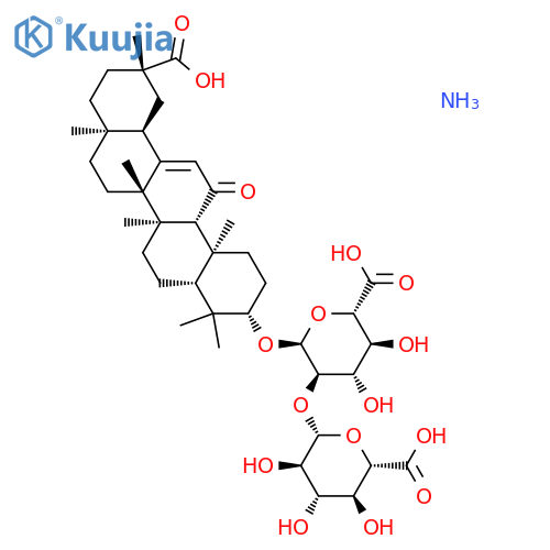 Diammonium glycyrrhizinate structure