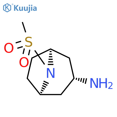 exo-8-methylsulfonyl-8-azabicyclo[3.2.1]octan-3-amine structure