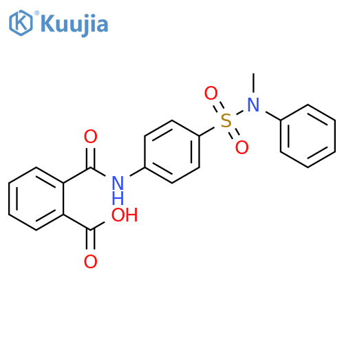 2-({4-[(methylanilino)sulfonyl]anilino}carbonyl)benzoic acid structure