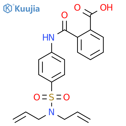 2-({4-[(diallylamino)sulfonyl]anilino}carbonyl)benzoic acid structure