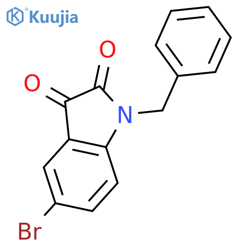 1H-Indole-2,3-dione,5-bromo-1-(phenylmethyl)- structure