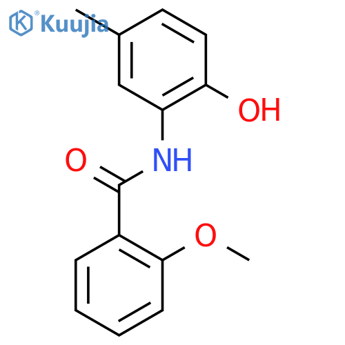 Benzamide,N-(2-hydroxy-5-methylphenyl)-2-methoxy- structure