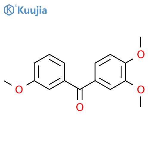 Methanone, (3,4-dimethoxyphenyl)(3-methoxyphenyl)- structure