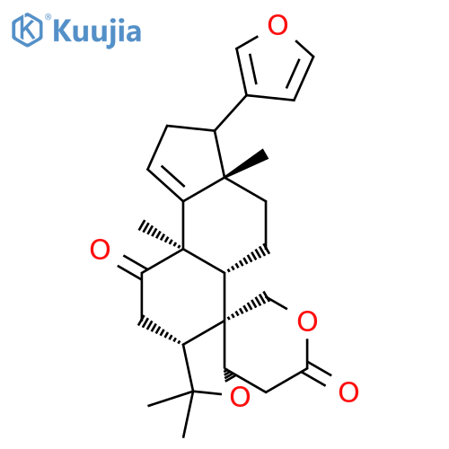 (13S,17R)-21,23-Epoxy-19-hydroxy-3,3,8-trimethyl-7-oxo-A,24-dinor-2-oxa-5α-chola-14,20,22-triene-1β-acetic acid δ-lactone structure