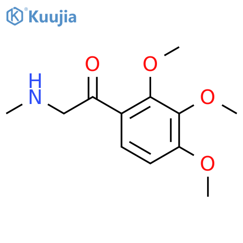 2-(methylamino)-1-(2,3,4-trimethoxyphenyl)ethan-1-one structure