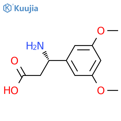 Benzenepropanoic acid, b-amino-3,5-dimethoxy-, (bS)- structure