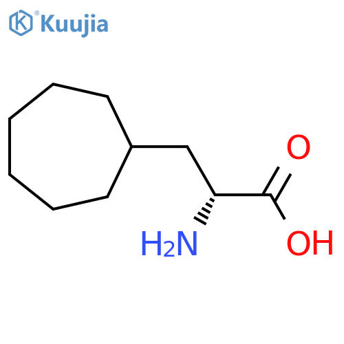 (2R)-2-amino-3-cycloheptyl-propanoic acid structure