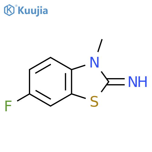 6-fluoro-3-methyl-2,3-dihydro-1,3-benzothiazol-2-imine structure