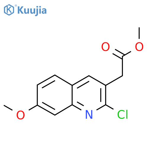 Methyl 2-(2-chloro-7-methoxyquinolin-3-yl)acetate structure