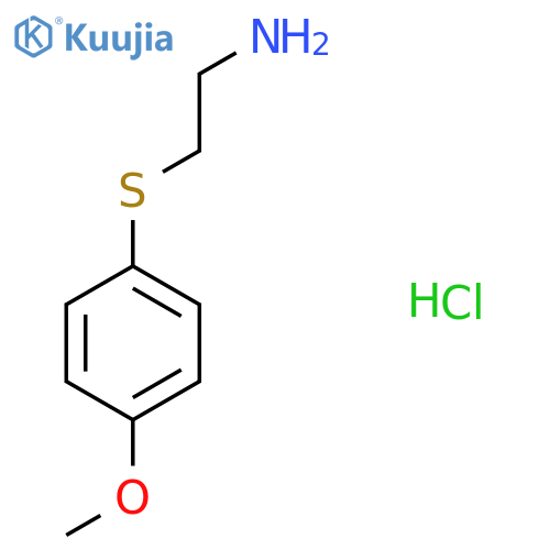 2-(4-Methoxyphenylthio)ethanamine hydrochloride structure