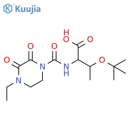 (2R,3S)-3-(Tert-Butoxy)-2-(4-ethyl-2,3-dioxopiperazine-1-carboxamido)butanoic acid structure
