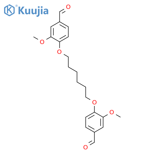 BENZALDEHYDE, 4,4'-[1,6-HEXANEDIYLBIS(OXY)]BIS[3-METHOXY- structure