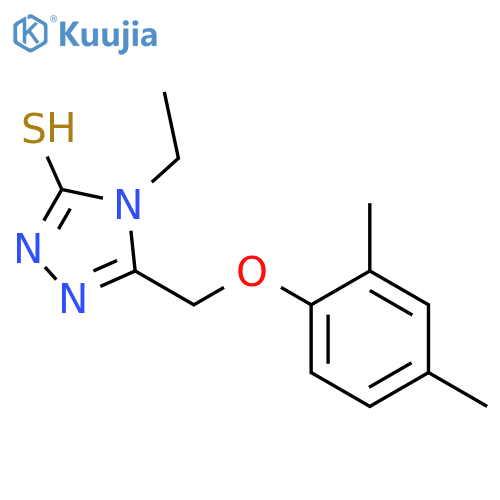 5-(2,4-Dimethylphenoxy)methyl-4-ethyl-4H-1,2,4-triazole-3-thiol structure