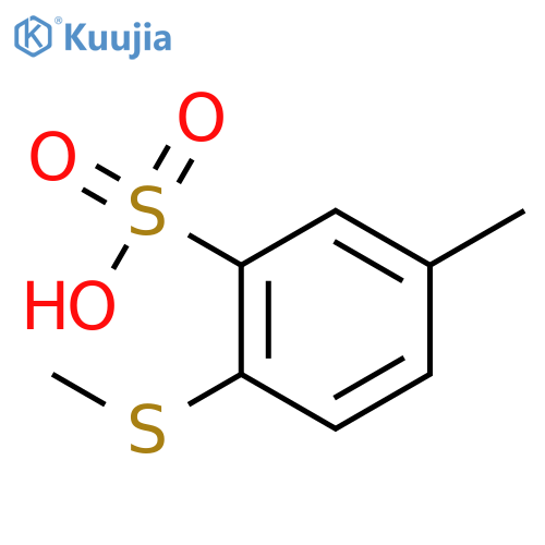 Benzenesulfonic acid,5-methyl-2-(methylthio)- structure
