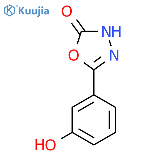 5-(3-Hydroxyphenyl)-3H-1,3,4-oxadiazol-2-one structure