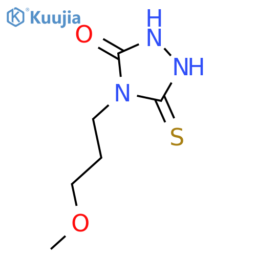 4-(3-methoxypropyl)-5-sulfanyl-4H-1,2,4-triazol-3-ol structure