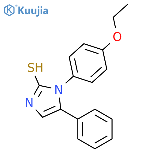 1-(4-ethoxyphenyl)-5-phenyl-1H-imidazole-2-thiol structure