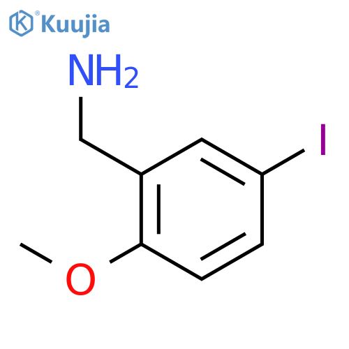 (5-Iodo-2-methoxyphenyl)methanamine structure