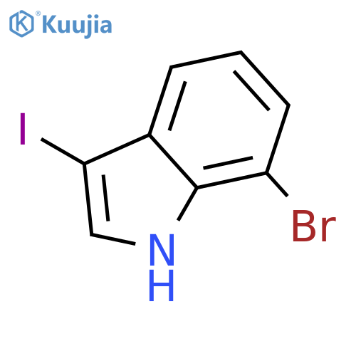 7-Bromo-3-iodo-1H-indole structure