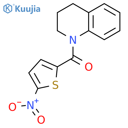 Quinoline, 1,2,3,4-tetrahydro-1-[(5-nitro-2-thienyl)carbonyl]- structure