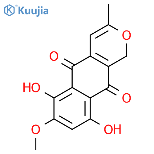 6,9-Dihydroxy-7-methoxy-3-methyl-1H-naphtho[2,3-c]pyran-5,10-dione structure