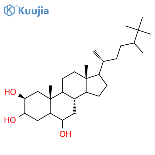 (2beta,9xi,14xi,17xi,24xi)-25-methylergostane-2,3,6-triol structure