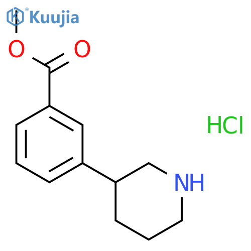 Methyl 3-(piperidin-3-yl)benzoate hydrochloride structure