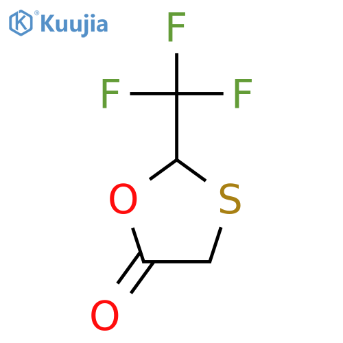 2-(trifluoromethyl)-1,3-oxathiolan-5-one structure