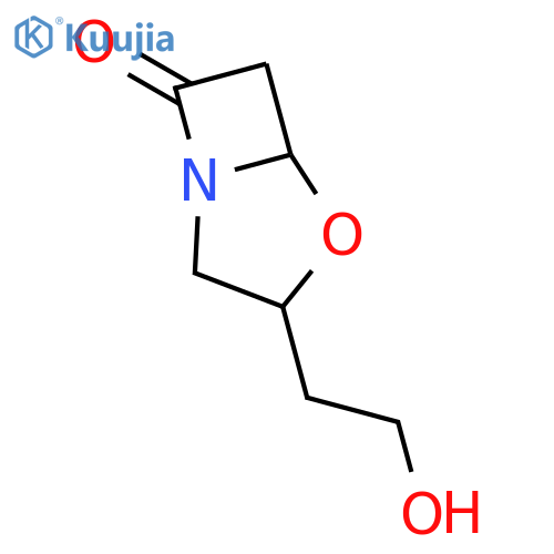 4-Oxa-1-azabicyclo[3.2.0]heptan-7-one,3-(2-hydroxyethyl)-, (3S,5S)- structure