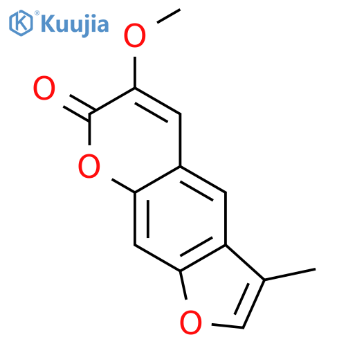 6-methoxy-3-methyl-7H-furo[3,2-g]chromen-7-one structure