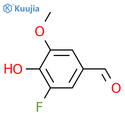 3-Fluoro-4-hydroxy-5-methoxybenzaldehyde structure