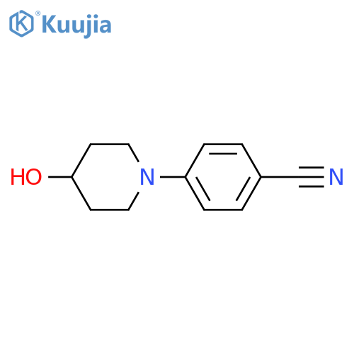 Benzonitrile,4-(4-hydroxy-1-piperidinyl)- structure