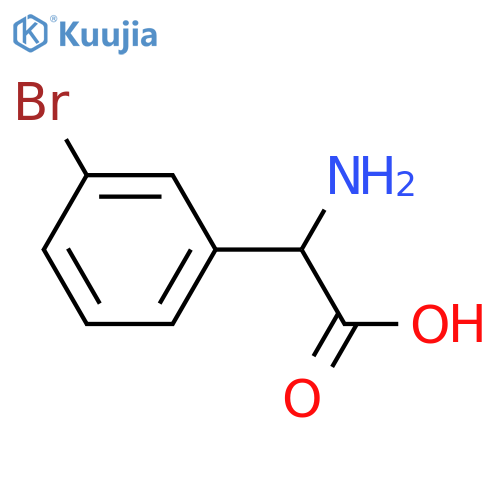 2-Amino-2-(3-bromophenyl)acetic acid structure