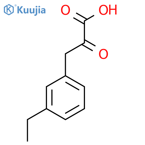 3-(3-Ethylphenyl)-2-oxopropanoic acid structure