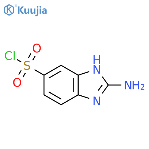 2-Amino-1H-benzo[d]imidazole-5-sulfonyl chloride structure