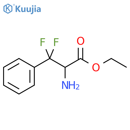 ethyl 2-amino-3,3-difluoro-3-phenylpropanoate structure